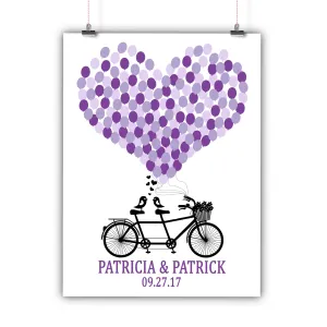 Wedding Guest Book Alternative - Tandem Bike
