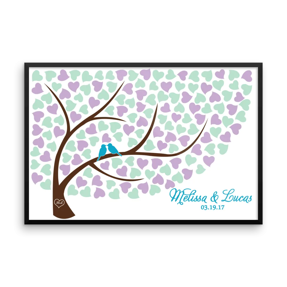 Wedding Heart Tree Guest Book Alternative - Choose Your Colors