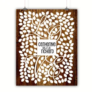 Wedding Tree Guest Book Alternative - Love Vine Wood
