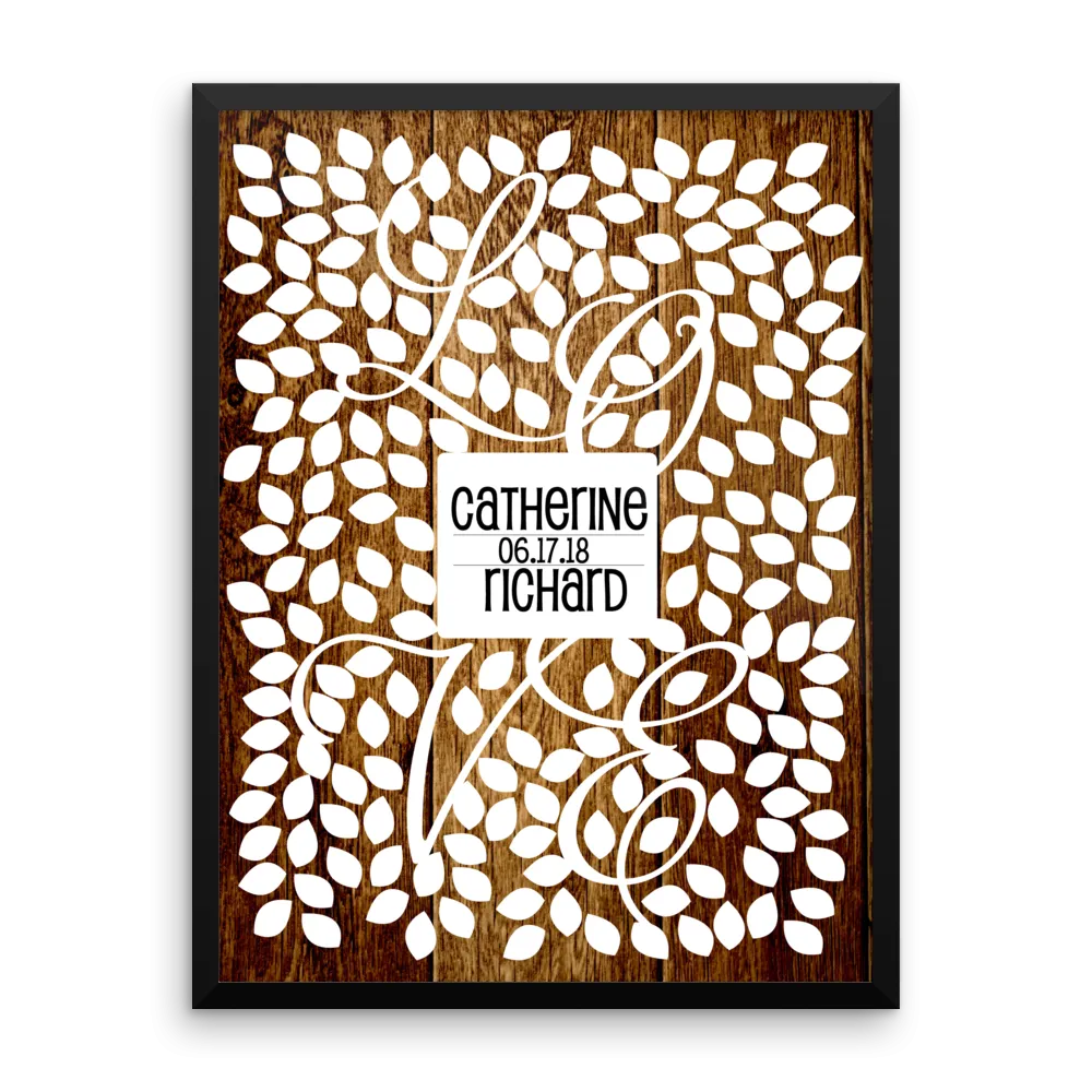 Wedding Tree Guest Book Alternative - Love Vine Wood