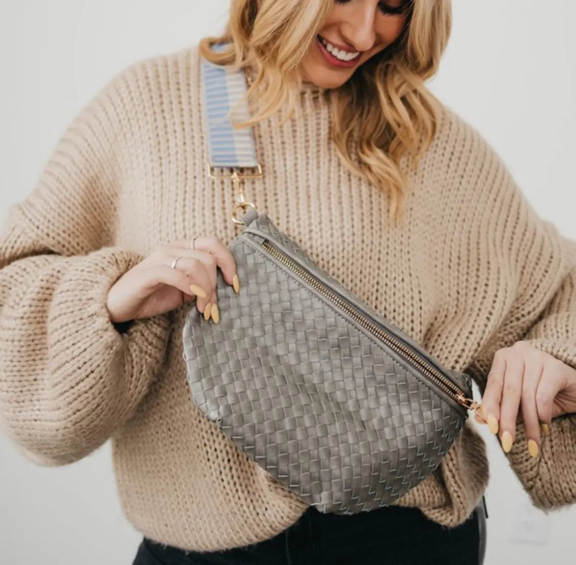 Westlyn Woven Bum Bag/gray