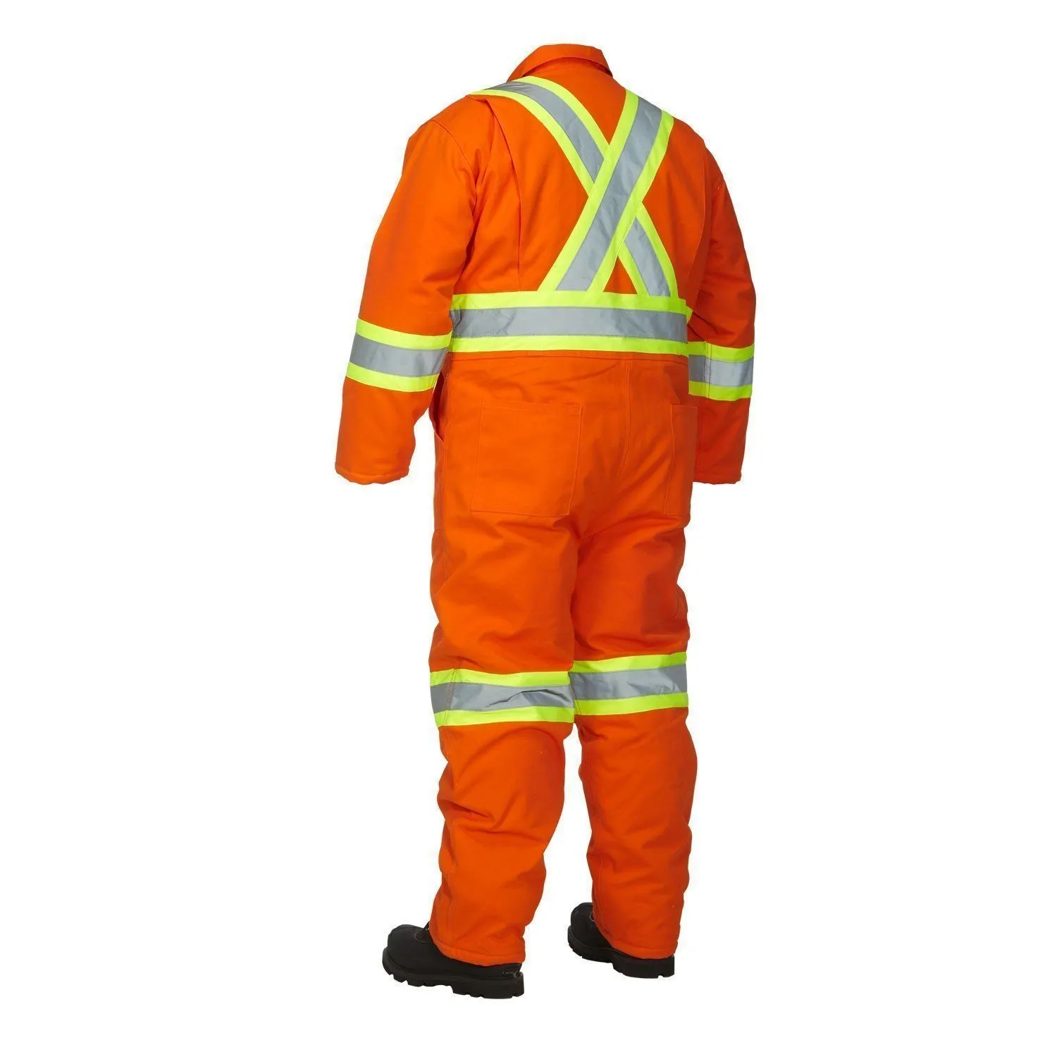 Winter Lined Cotton Canvas Safety Coverall