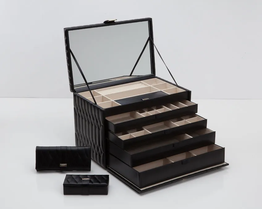 WOLF Caroline Extra Large Jewelry Case - Black