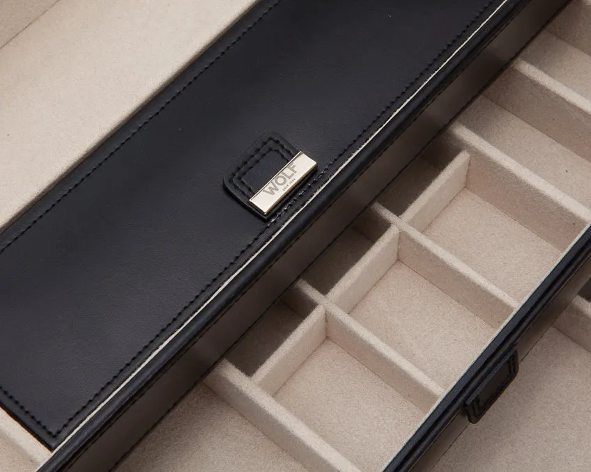 WOLF Caroline Extra Large Jewelry Case - Black