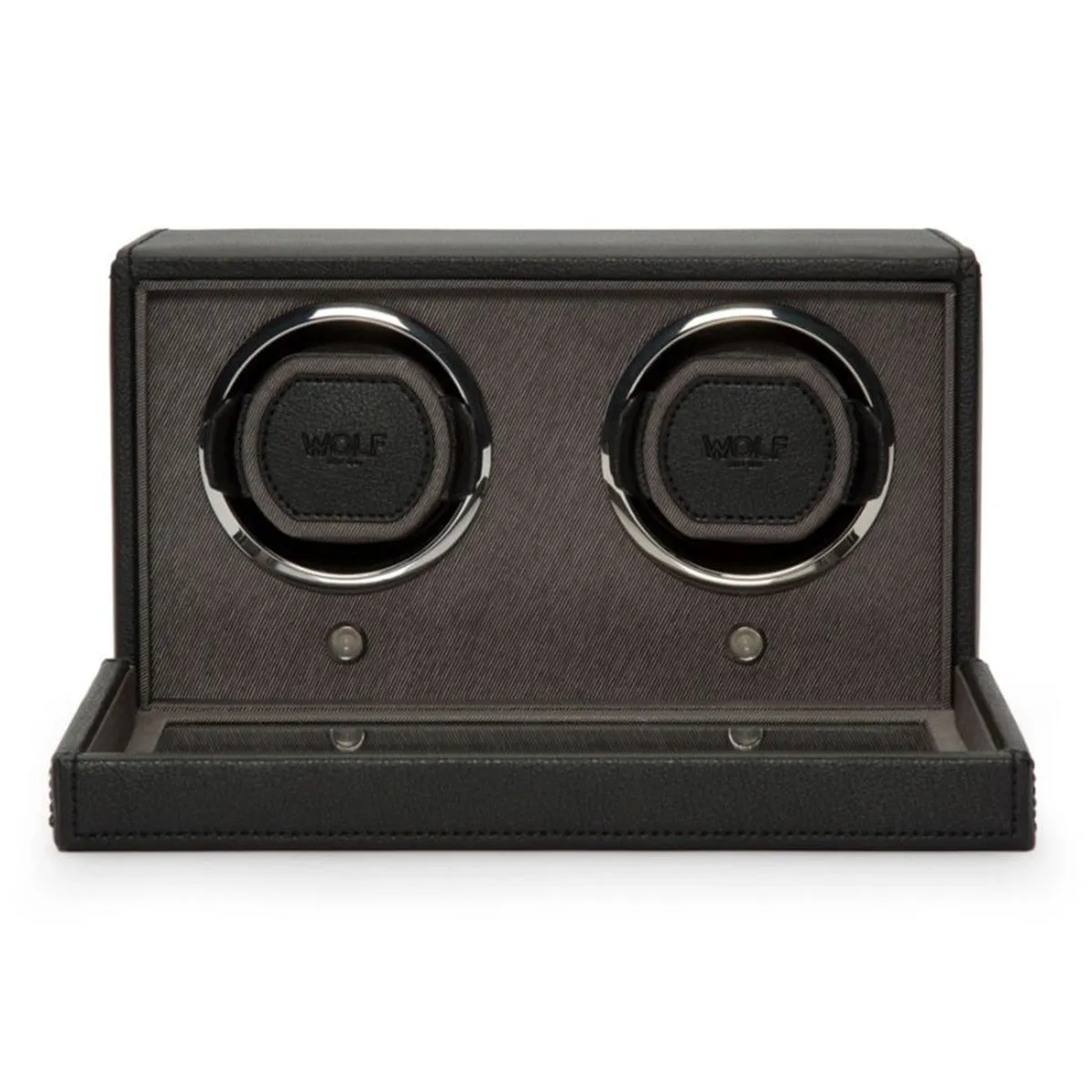 Wolf Cub Double Watch Winder with Cover