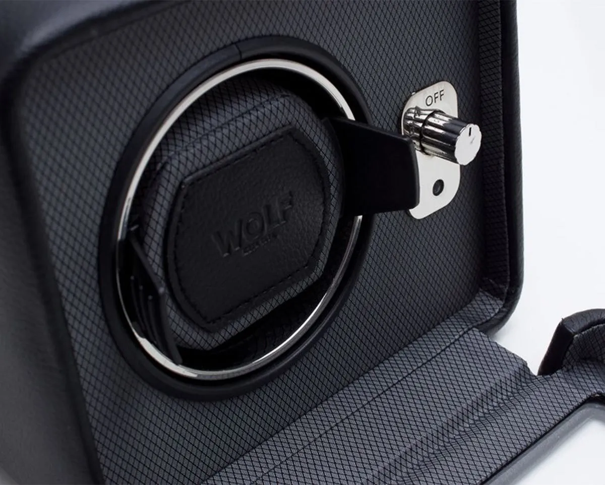 Wolf Windsor Single Watch Winder with Cover
