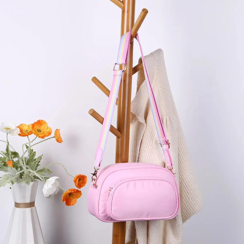 Women Messenger Bag Fashion Ladies Casual Handbags Nylon Adjustable Strap Temperament Multi-pocket Shopping Small Purses