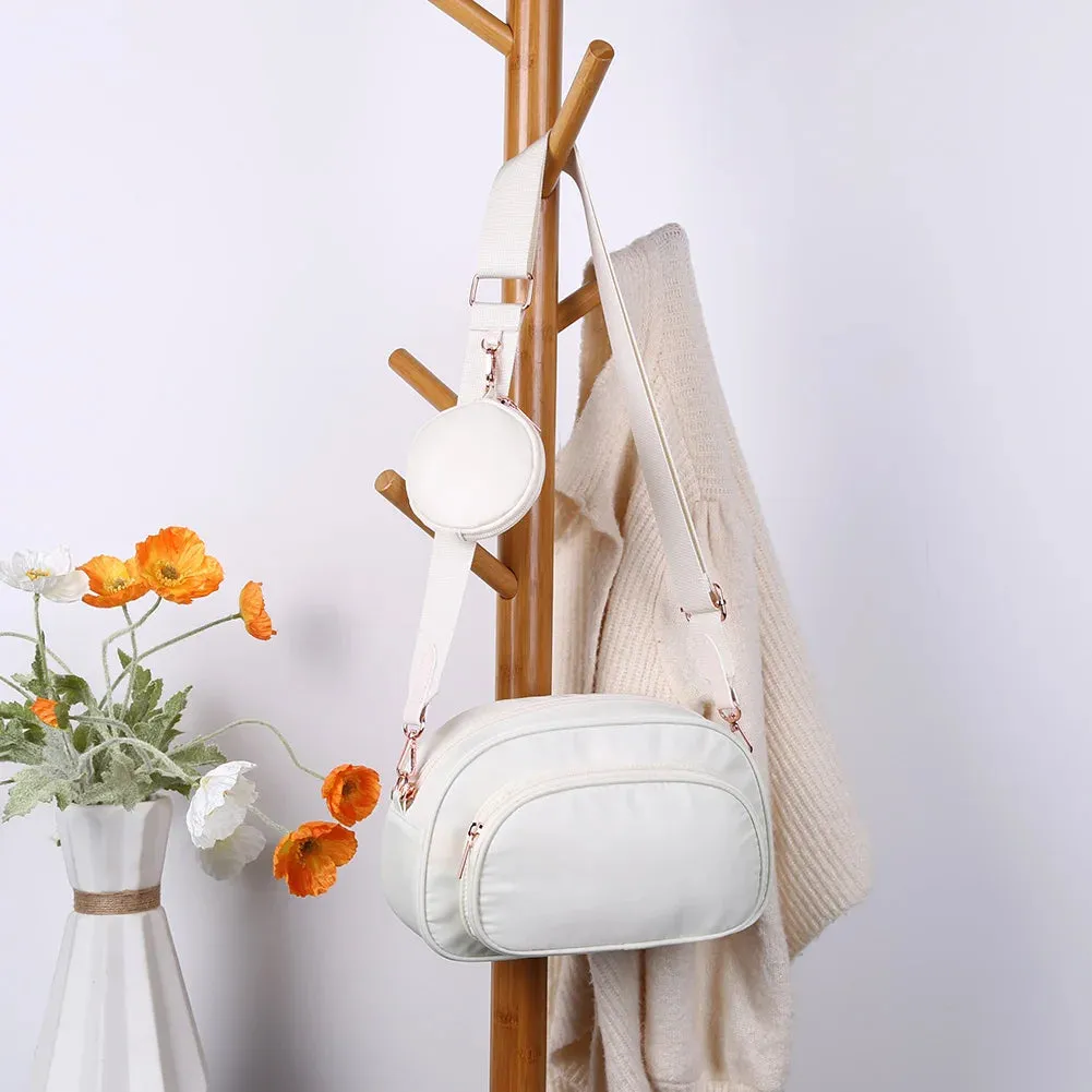Women Messenger Bag Fashion Ladies Casual Handbags Nylon Adjustable Strap Temperament Multi-pocket Shopping Small Purses