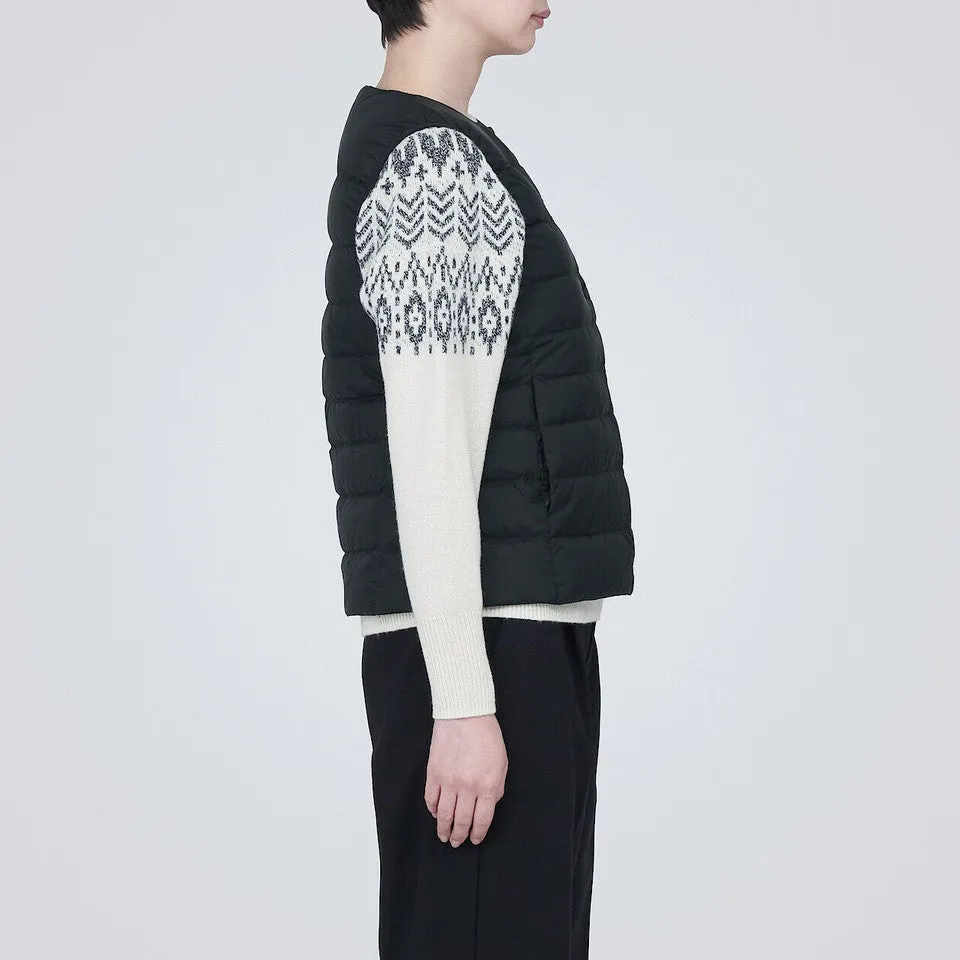 Women's Recycled Nylon Lightweight Collarless Down Gilet
