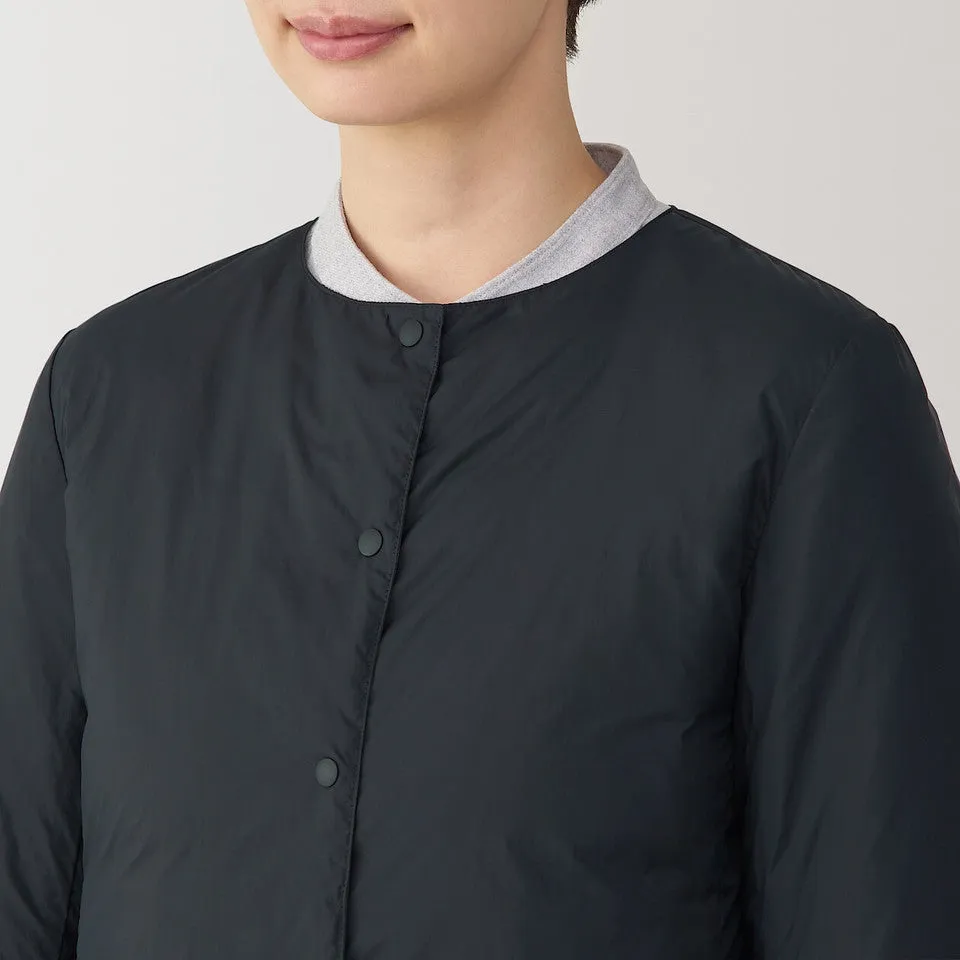 Women's Recycled Nylon Lightweight Collarless Down Jacket
