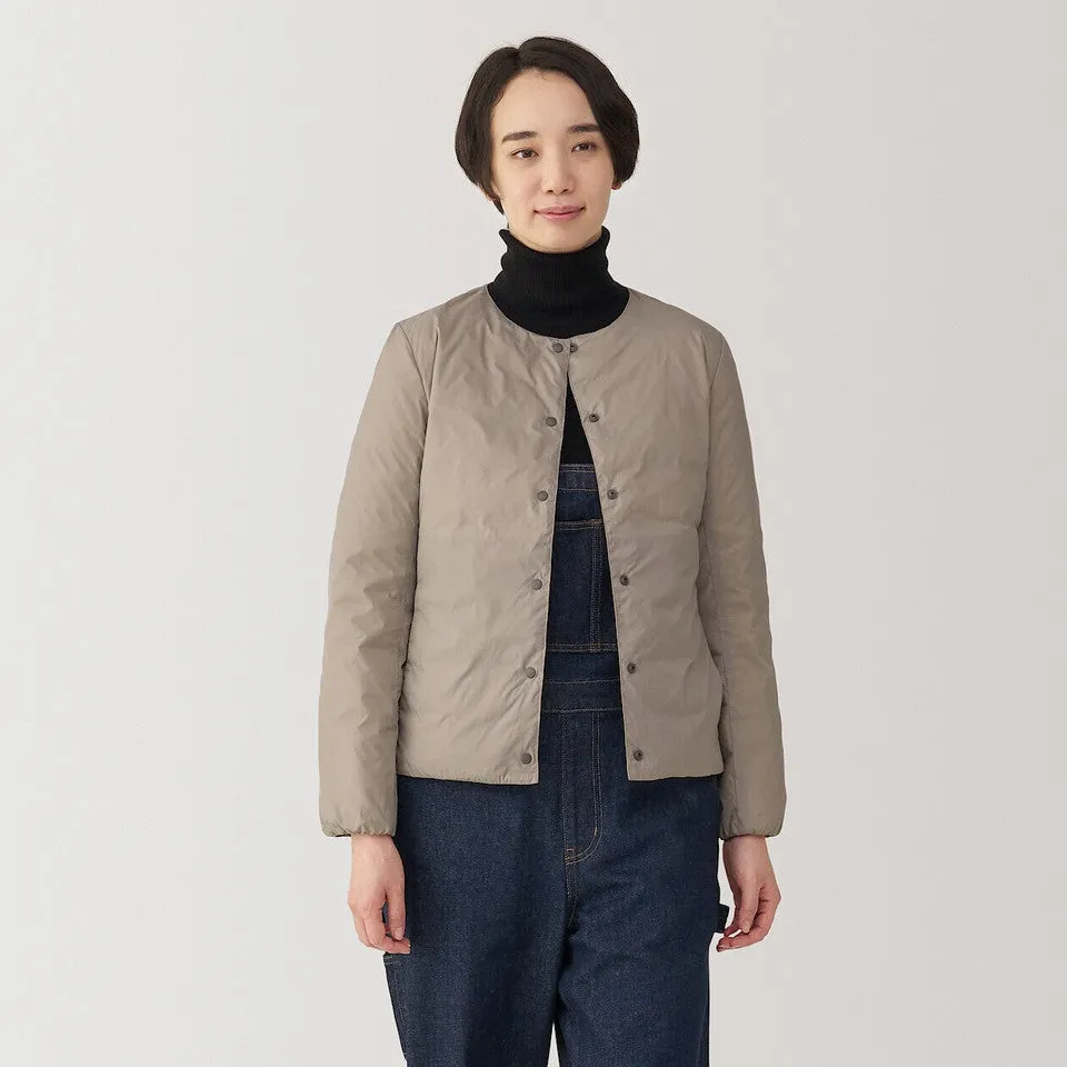 Women's Recycled Nylon Lightweight Collarless Down Jacket