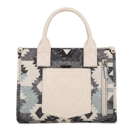 Wrangler Southwestern Print Small Canvas Tote/Crossbody