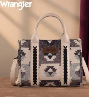 Wrangler Southwestern Print Small Canvas Tote/Crossbody