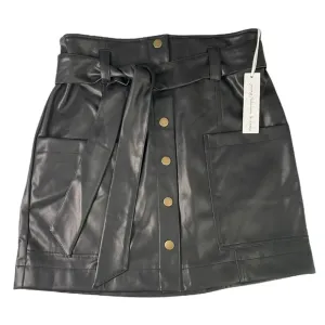 Young Fabulous and Broke Faux Leather skirt with Belt. Medium