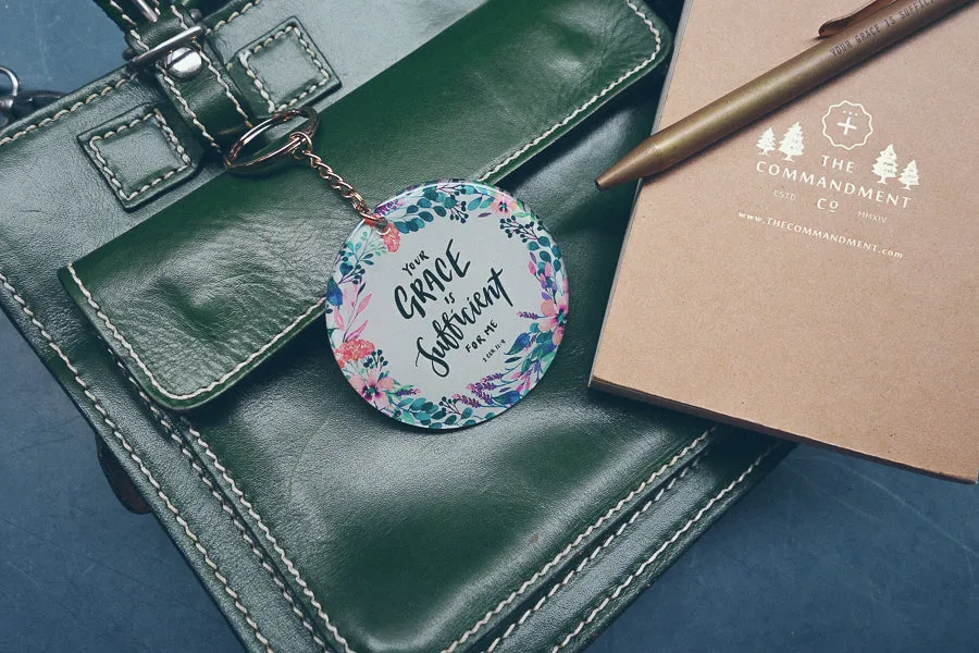 Your Grace Is Sufficient For Me {Keychain & Car Charm}