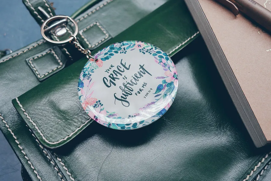 Your Grace Is Sufficient For Me {Keychain & Car Charm}