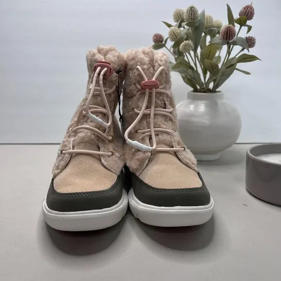 Youth Sorel Explorer Cozy Faux Shearling Winter Boot NY4897-260 Kid’s 5