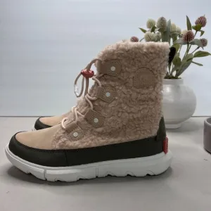 Youth Sorel Explorer Cozy Faux Shearling Winter Boot NY4897-260 Kid’s 5