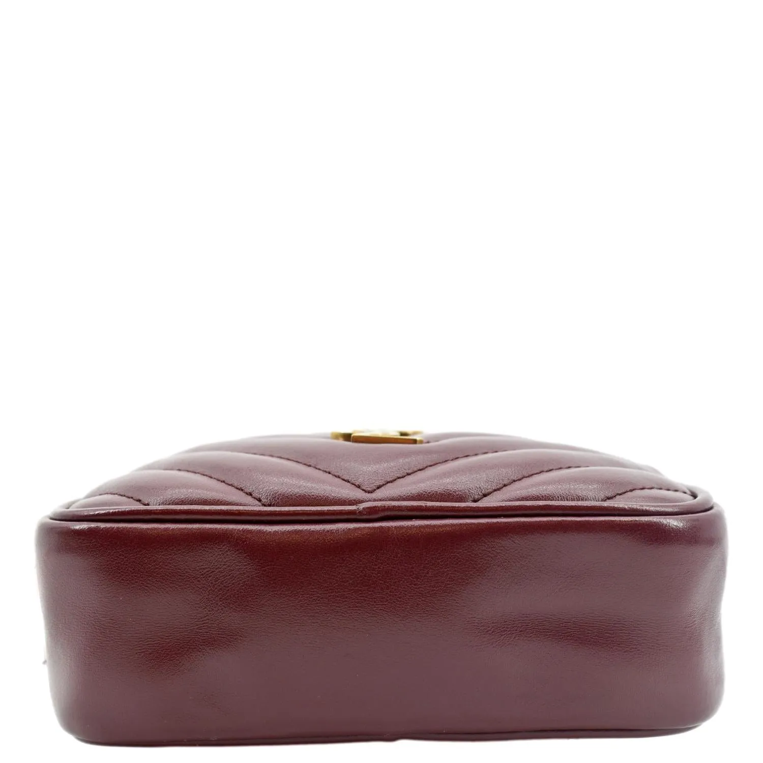YVES SAINT LAURENT Lou Calfskin Leather Crossbody Belt Bag Red