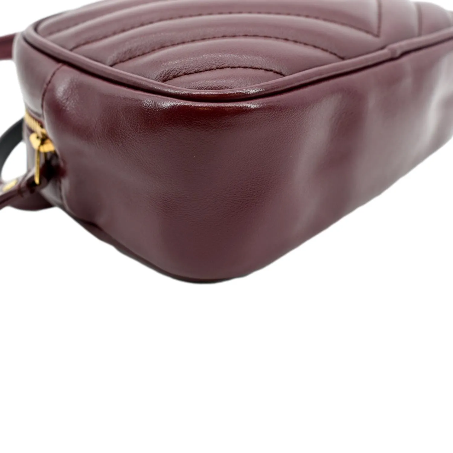 YVES SAINT LAURENT Lou Calfskin Leather Crossbody Belt Bag Red