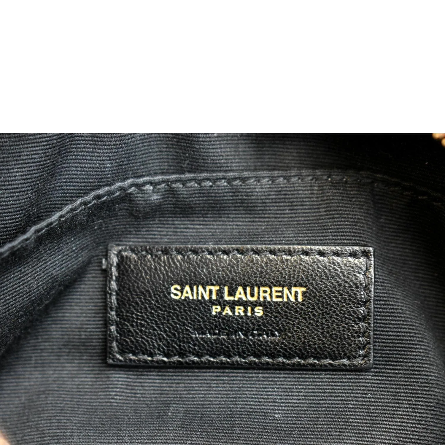 YVES SAINT LAURENT Lou Calfskin Leather Crossbody Belt Bag Red