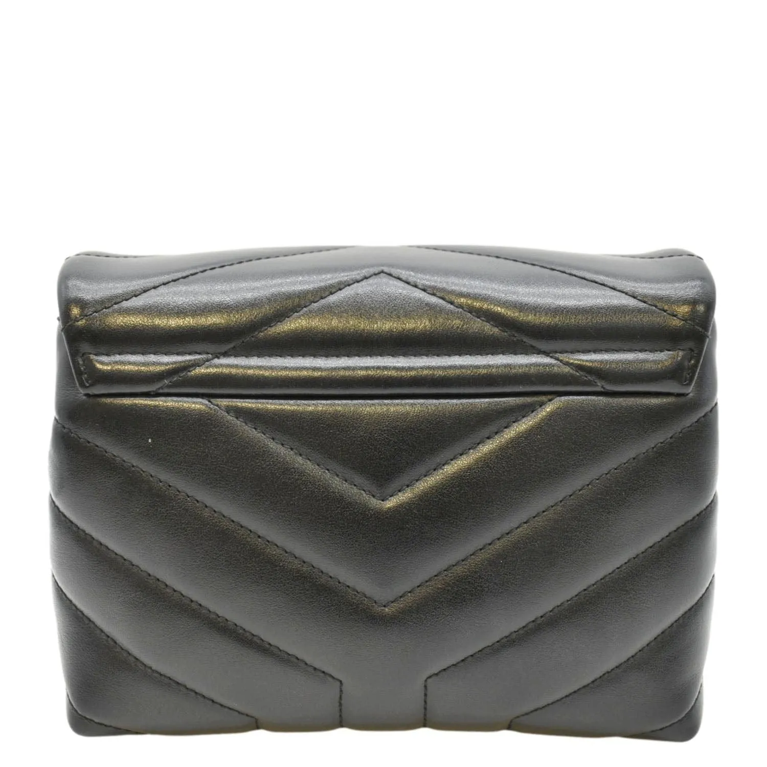 YVES SAINT LAURENT Loulou Toy Matelasse Leather Shoulder Bag Black