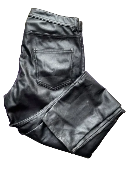 Zara Black Faux Leather Pants