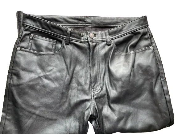 Zara Black Faux Leather Pants