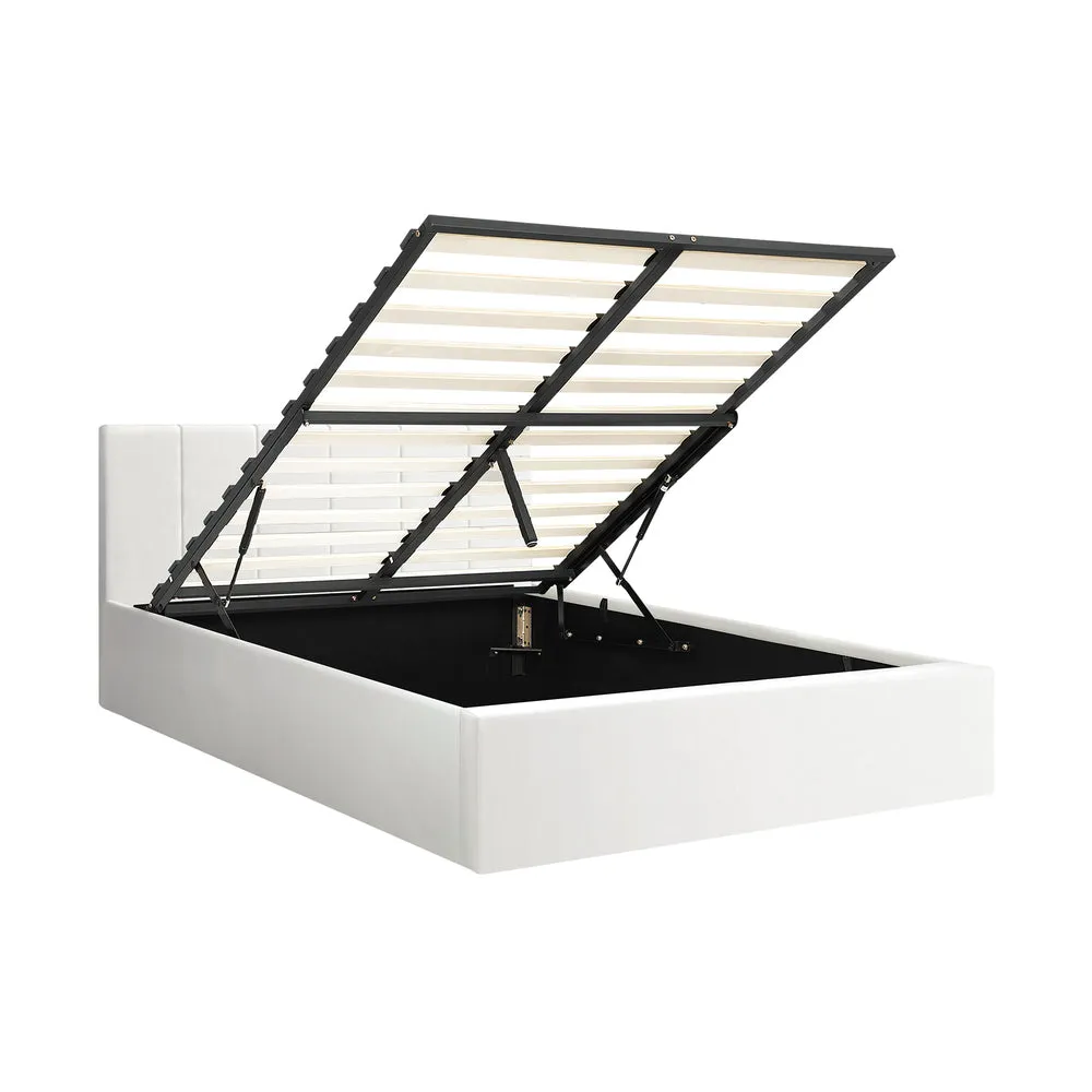 ZIA Bed Frame  Gas Lift Base PU Leather