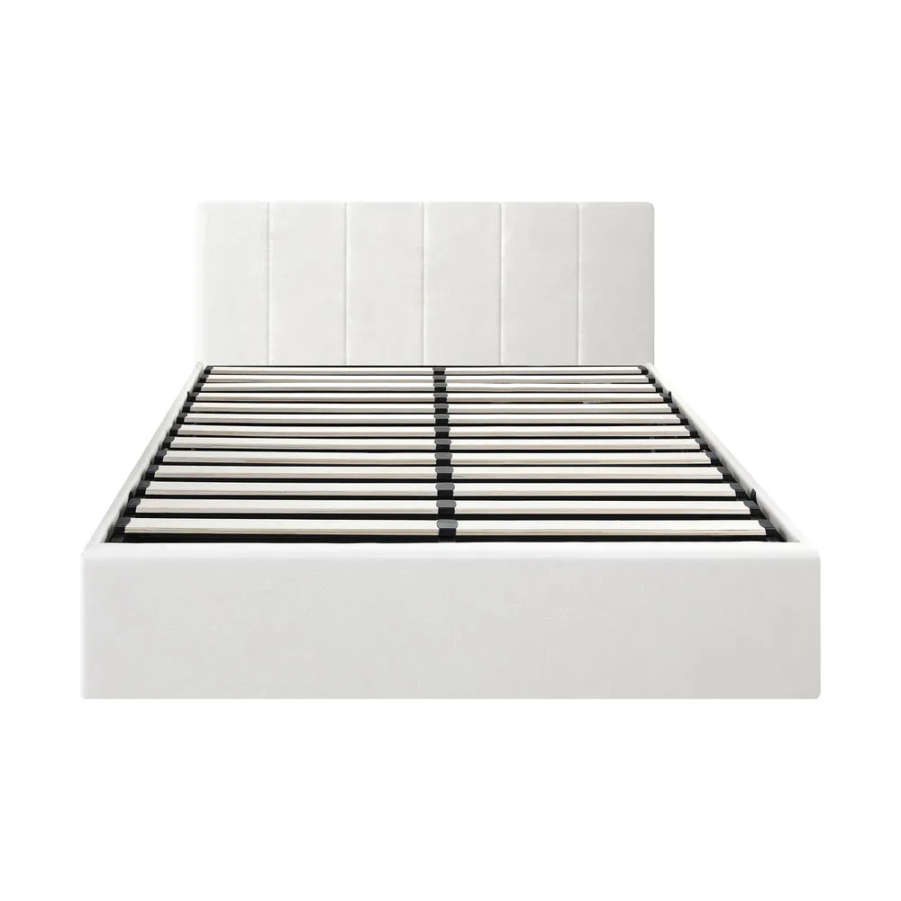 ZIA Bed Frame  Gas Lift Base PU Leather