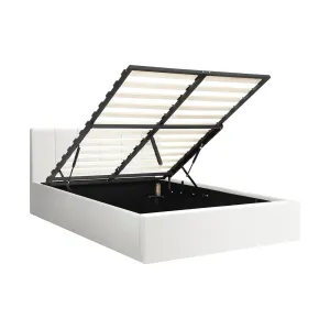 ZIA Bed Frame  Gas Lift Base PU Leather